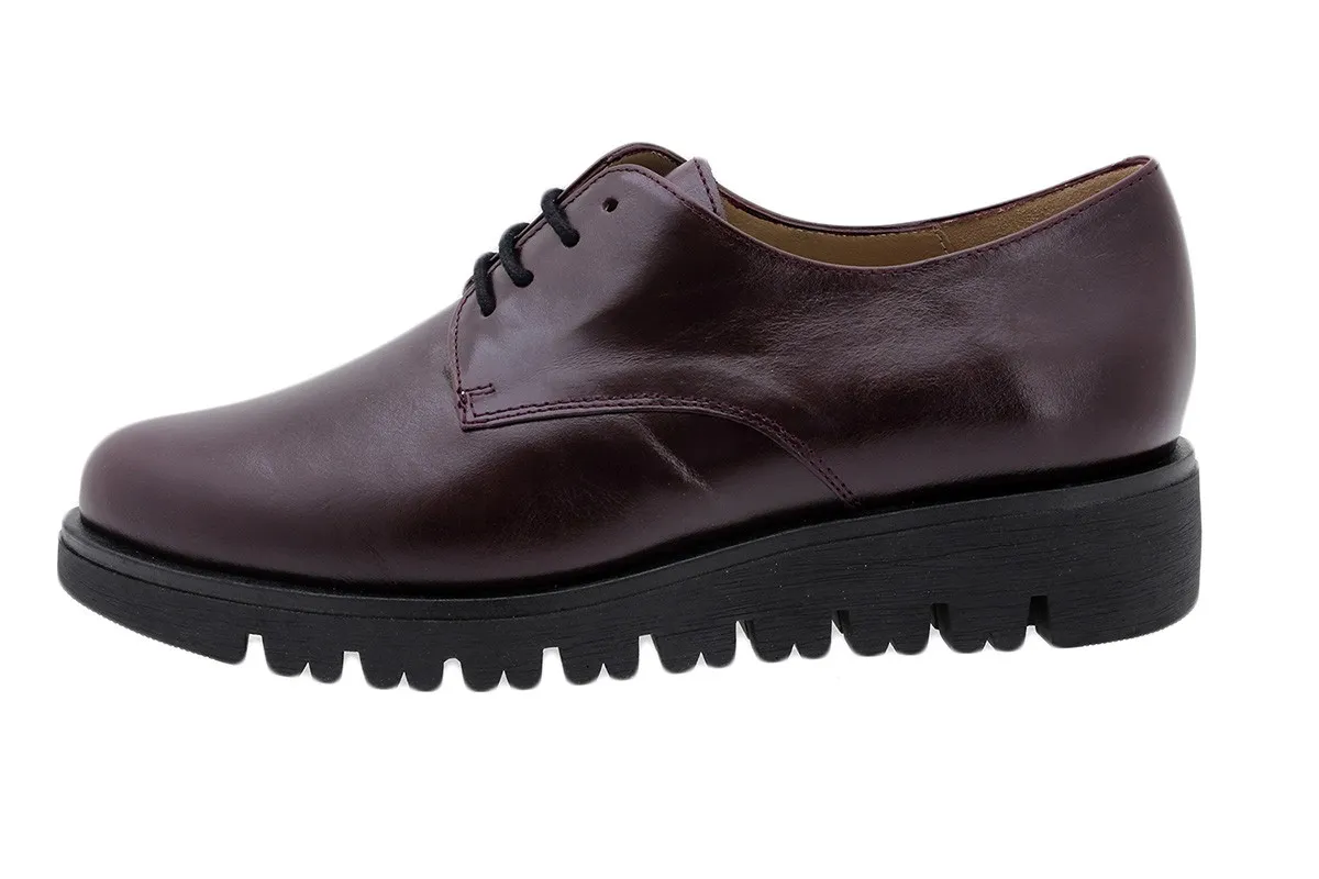 LACEUP SHOE BORDEAUX LEATHER