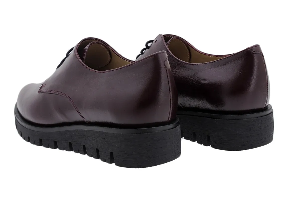 LACEUP SHOE BORDEAUX LEATHER