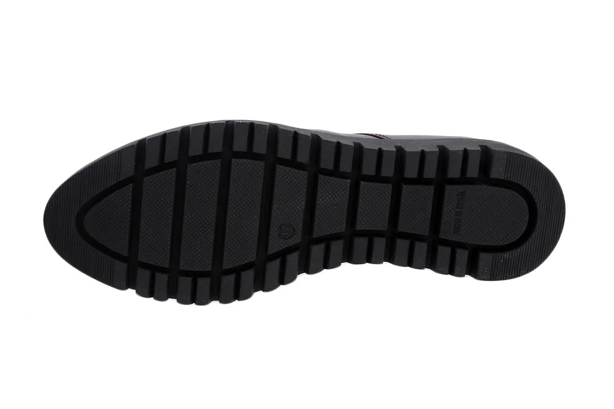 LACEUP SHOE BORDEAUX LEATHER