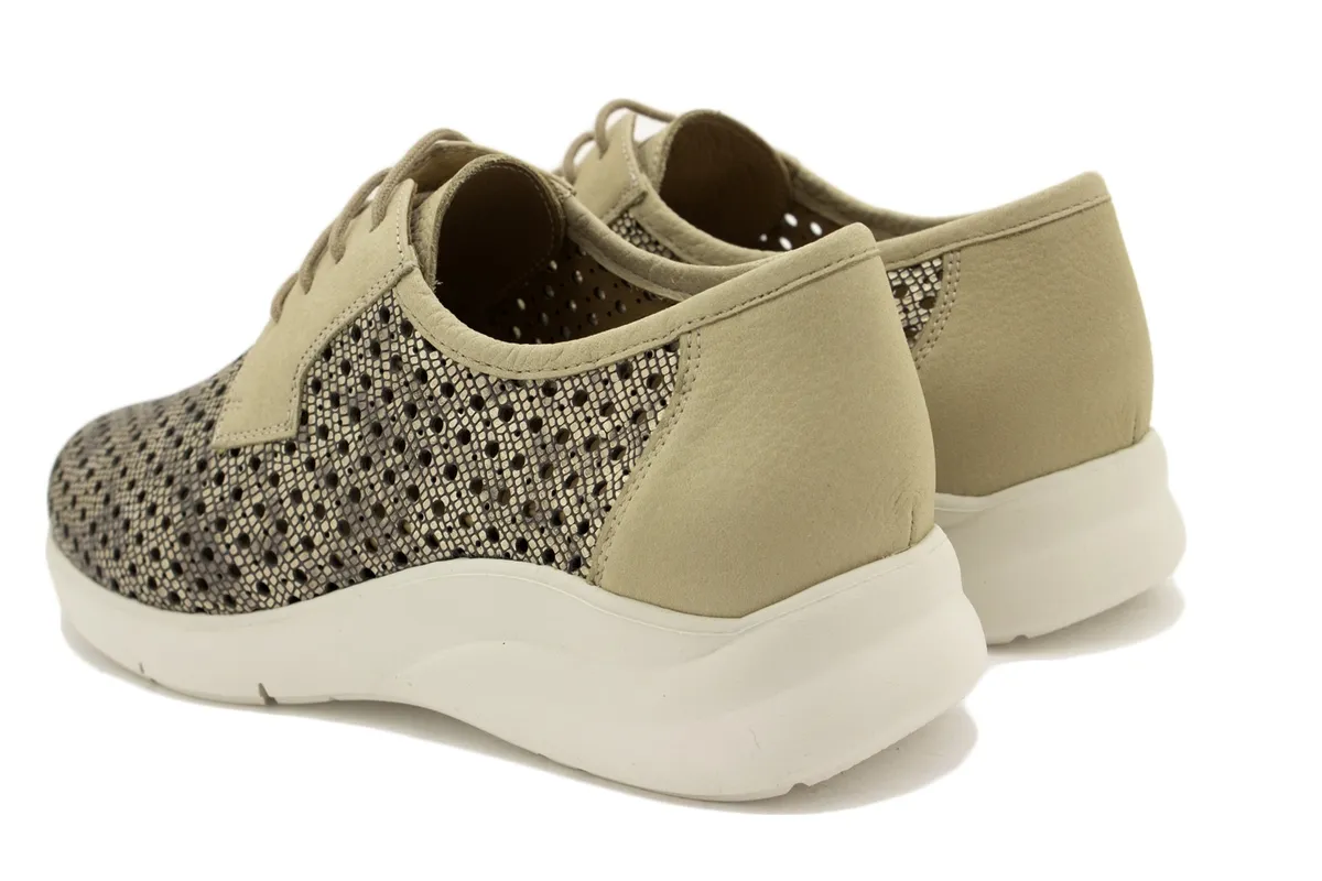 LACEUP SHOE MINK METAL