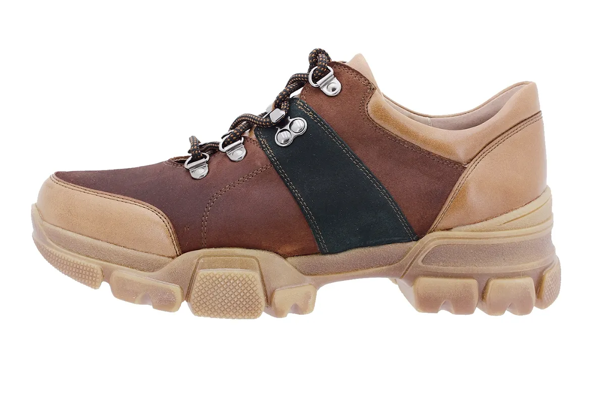 LACEUP SHOE TAN LEATHER
