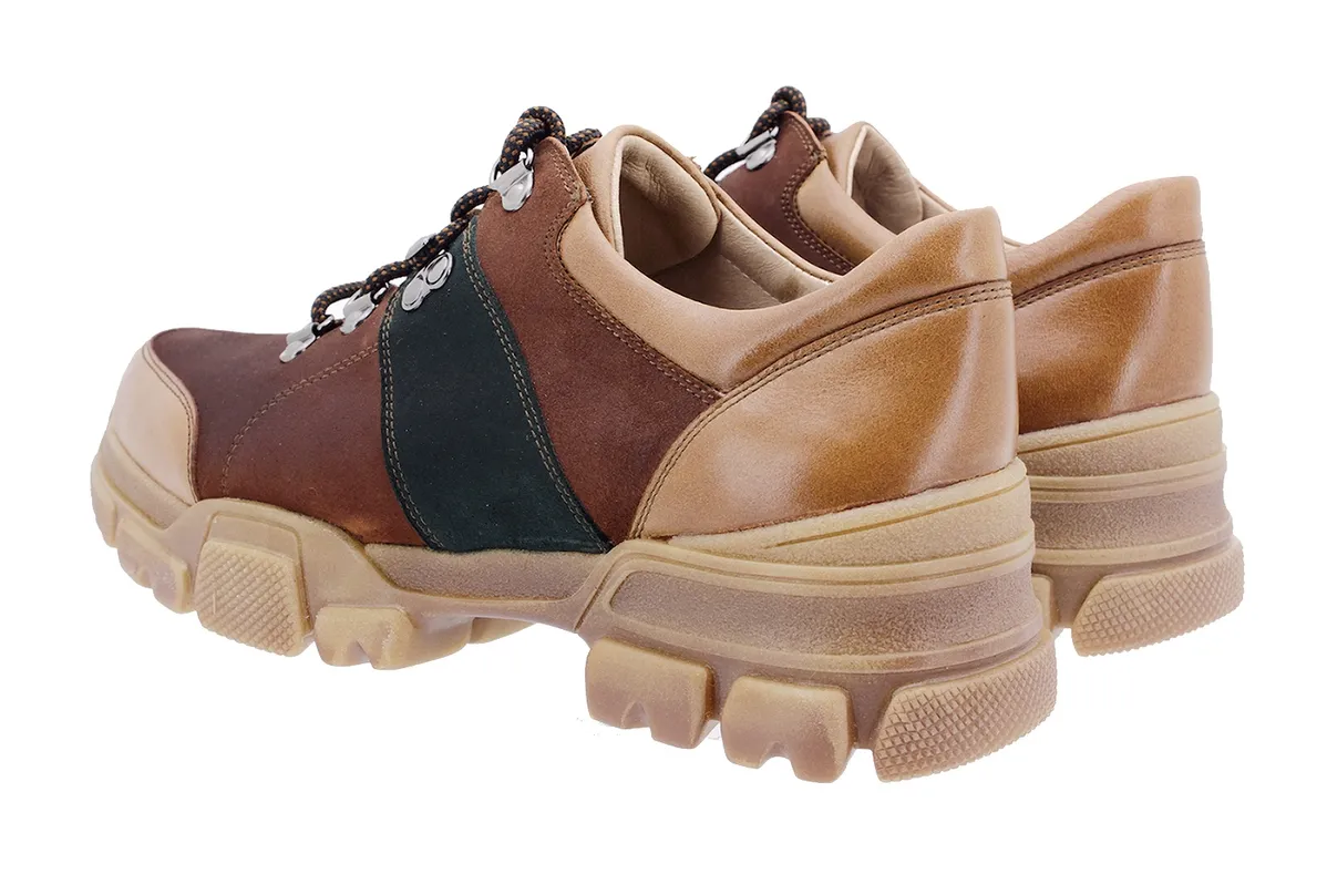 LACEUP SHOE TAN LEATHER