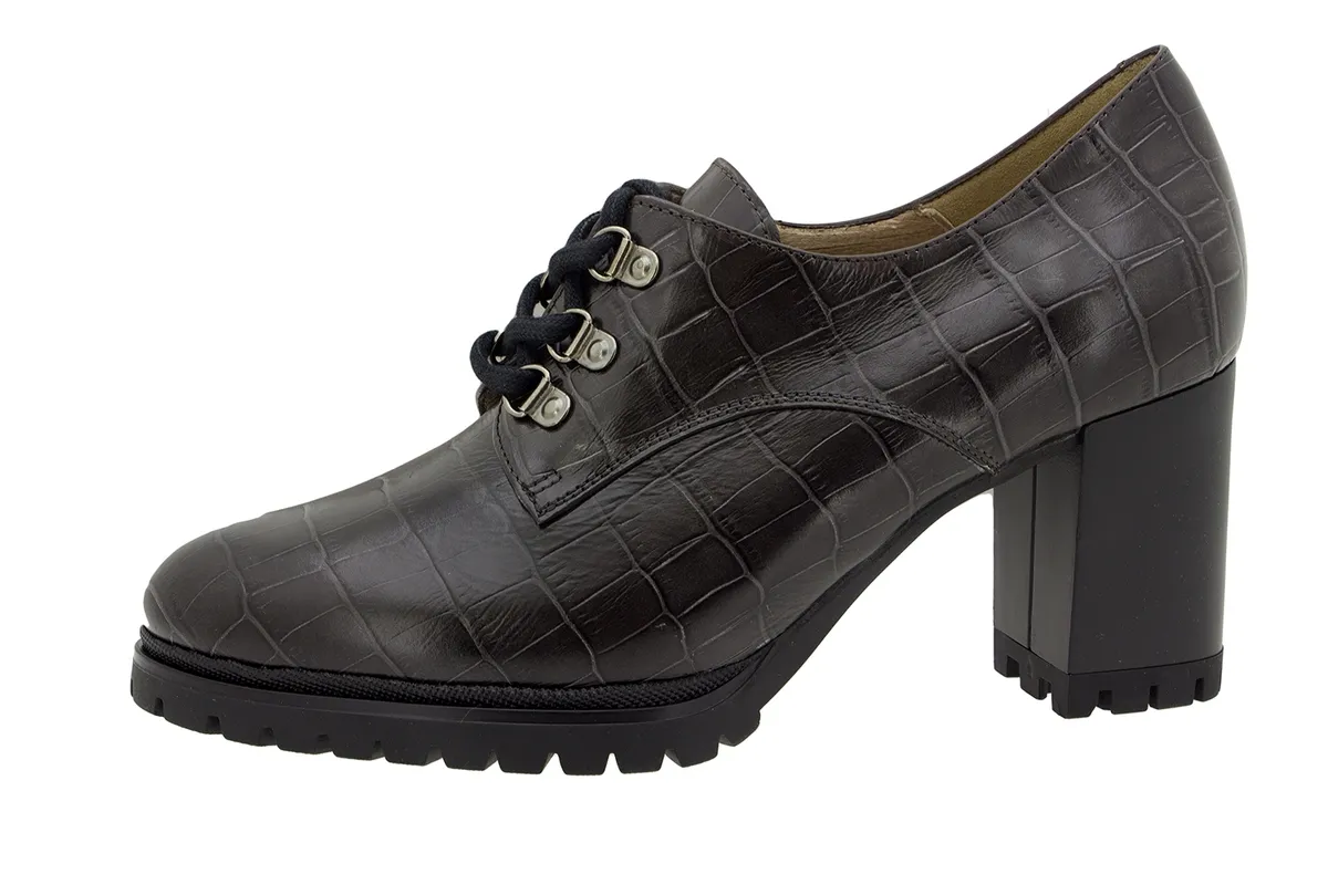 LACEUP SHOE TAUPE COCO