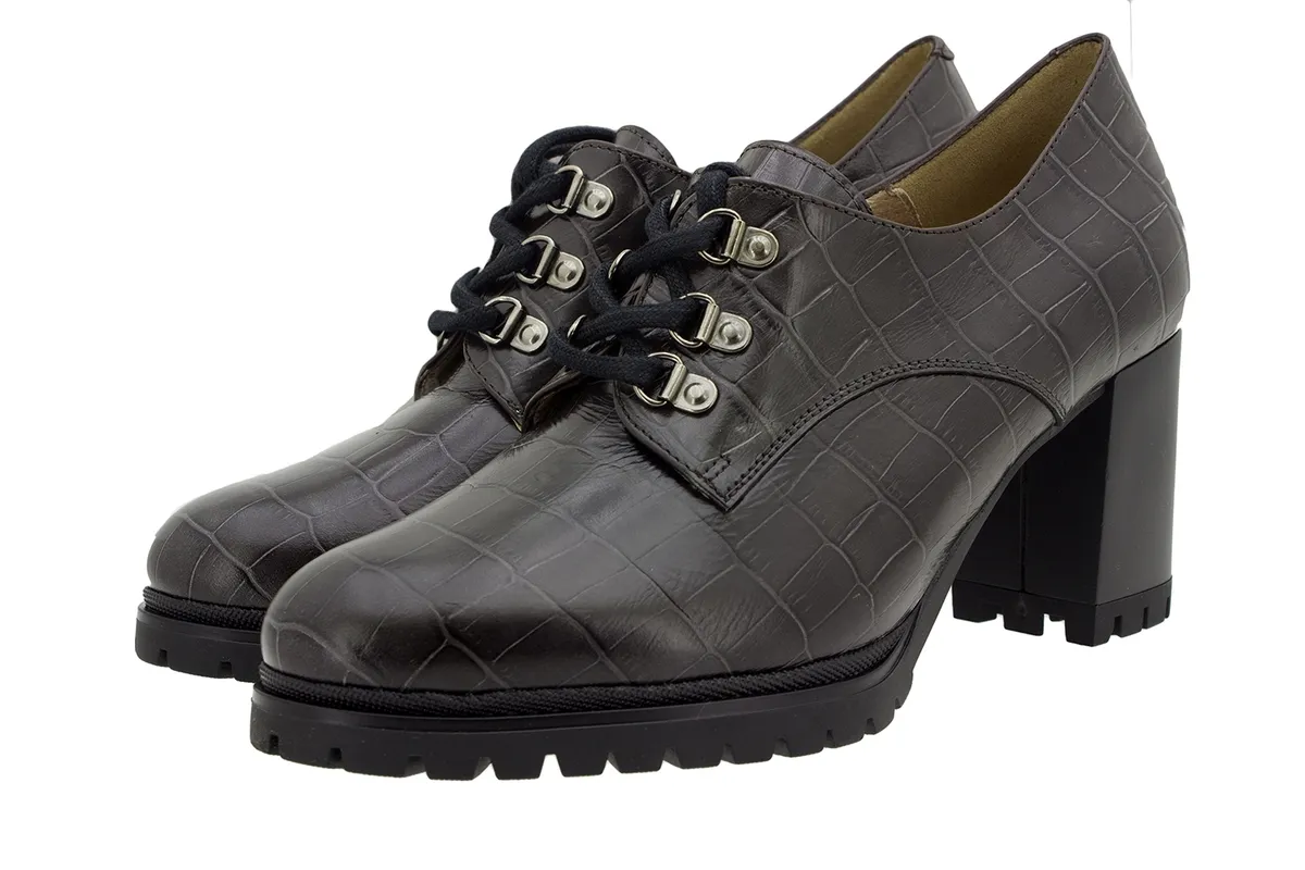 LACEUP SHOE TAUPE COCO