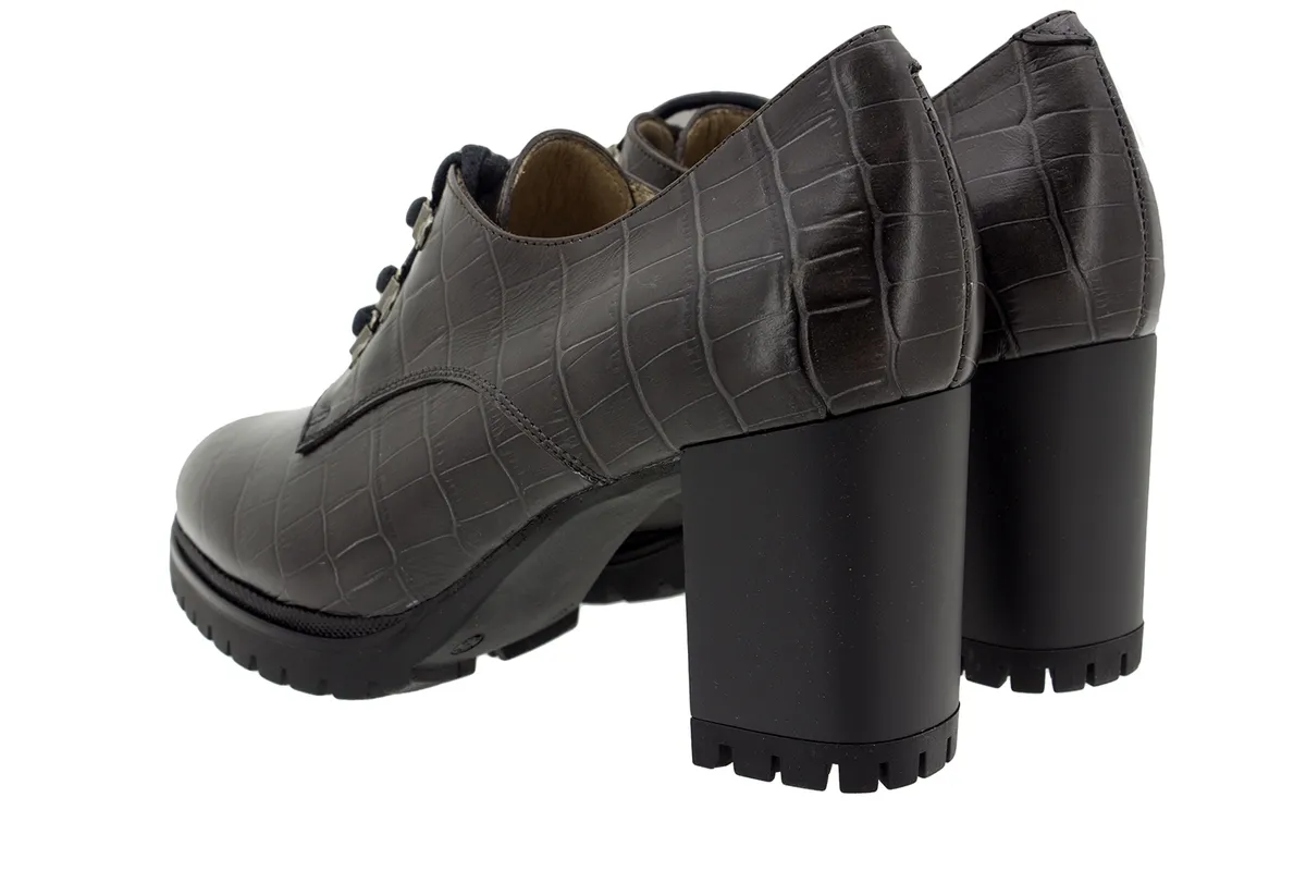 LACEUP SHOE TAUPE COCO