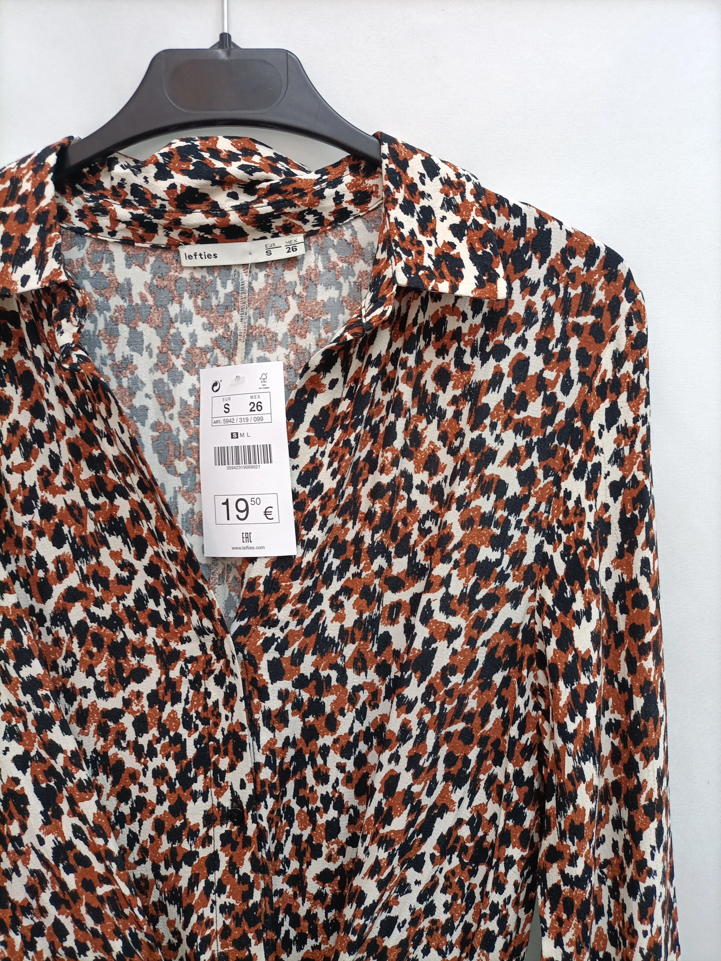 LEFTIES. Vestido animal print T.s
