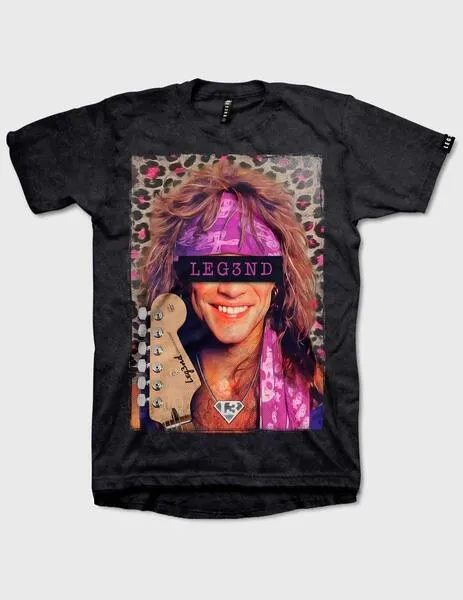 Leg3nd Jovi Camiseta negra unisex