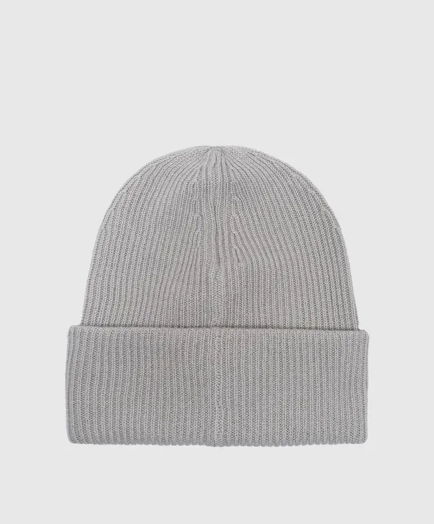 LISA YANG Gray Stockholm cashmere hat with a rib