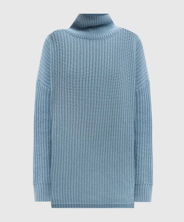 LISA YANG Therese blue cashmere sweater