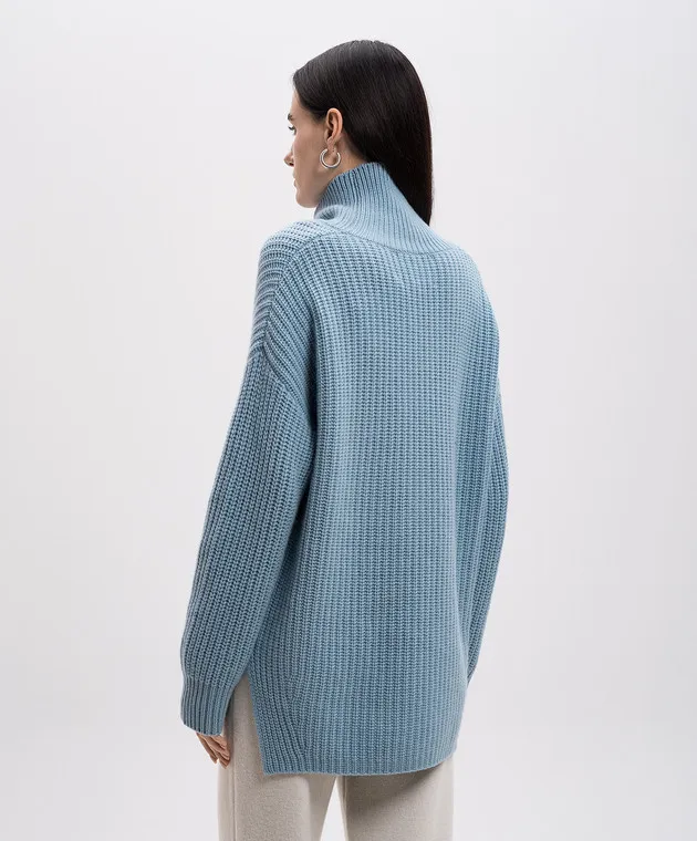 LISA YANG Therese blue cashmere sweater