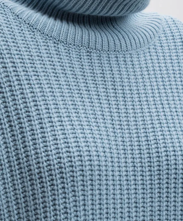 LISA YANG Therese blue cashmere sweater