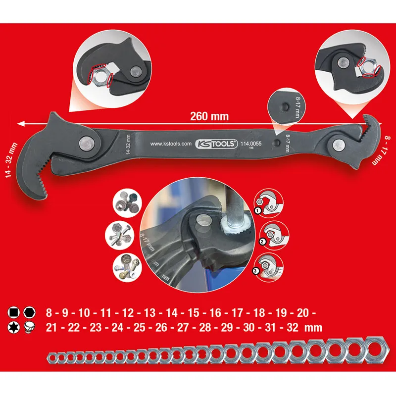LLAVE MULTIFUNCIóN 817 MM / 1432 MM