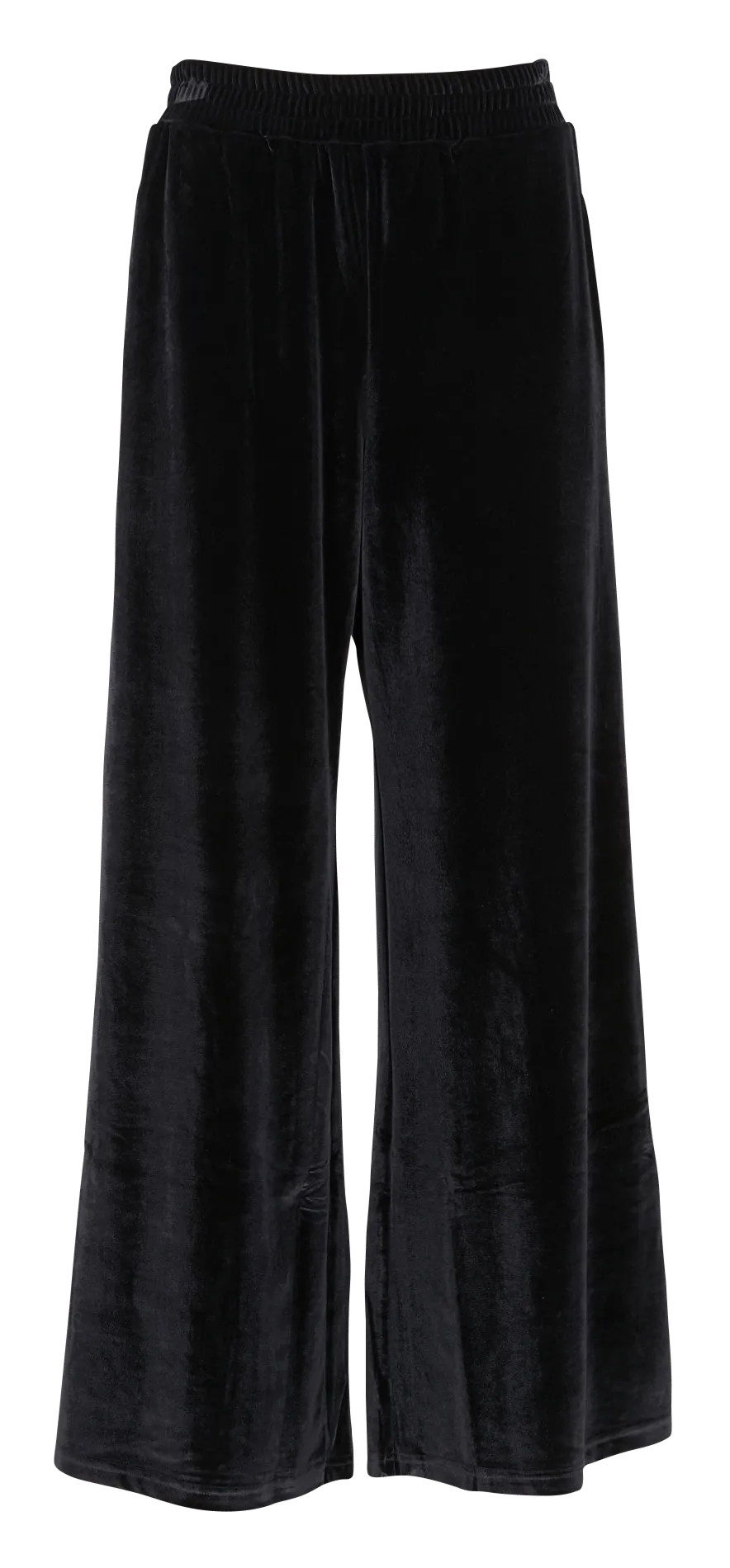 LOU  PANTALóN ANCHO DE TERCIOPELO EN NEGRO