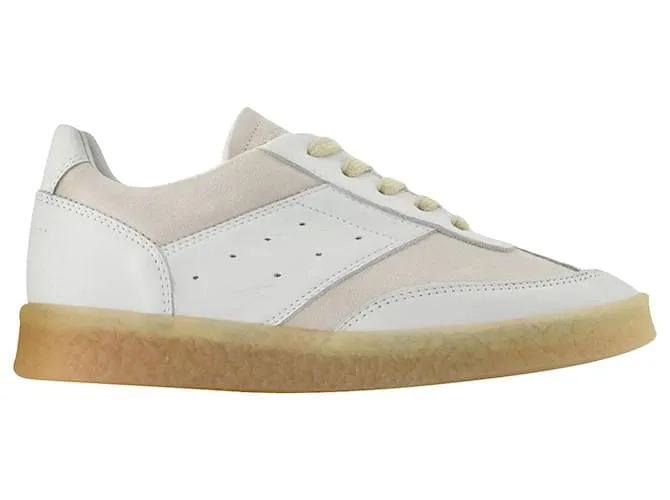 MAISON MARTIN MARGIELA ZAPATILLASMM6 MAISON MARGIELA  BLANCO  CUERO 