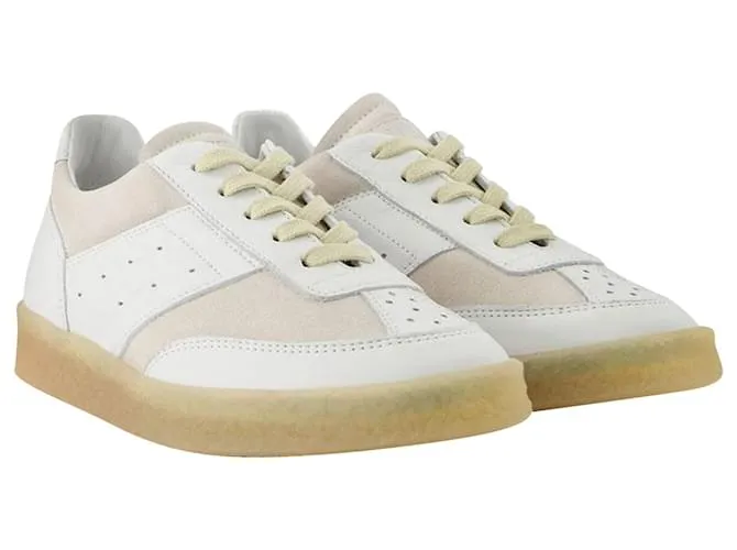 MAISON MARTIN MARGIELA ZAPATILLASMM6 MAISON MARGIELA  BLANCO  CUERO 