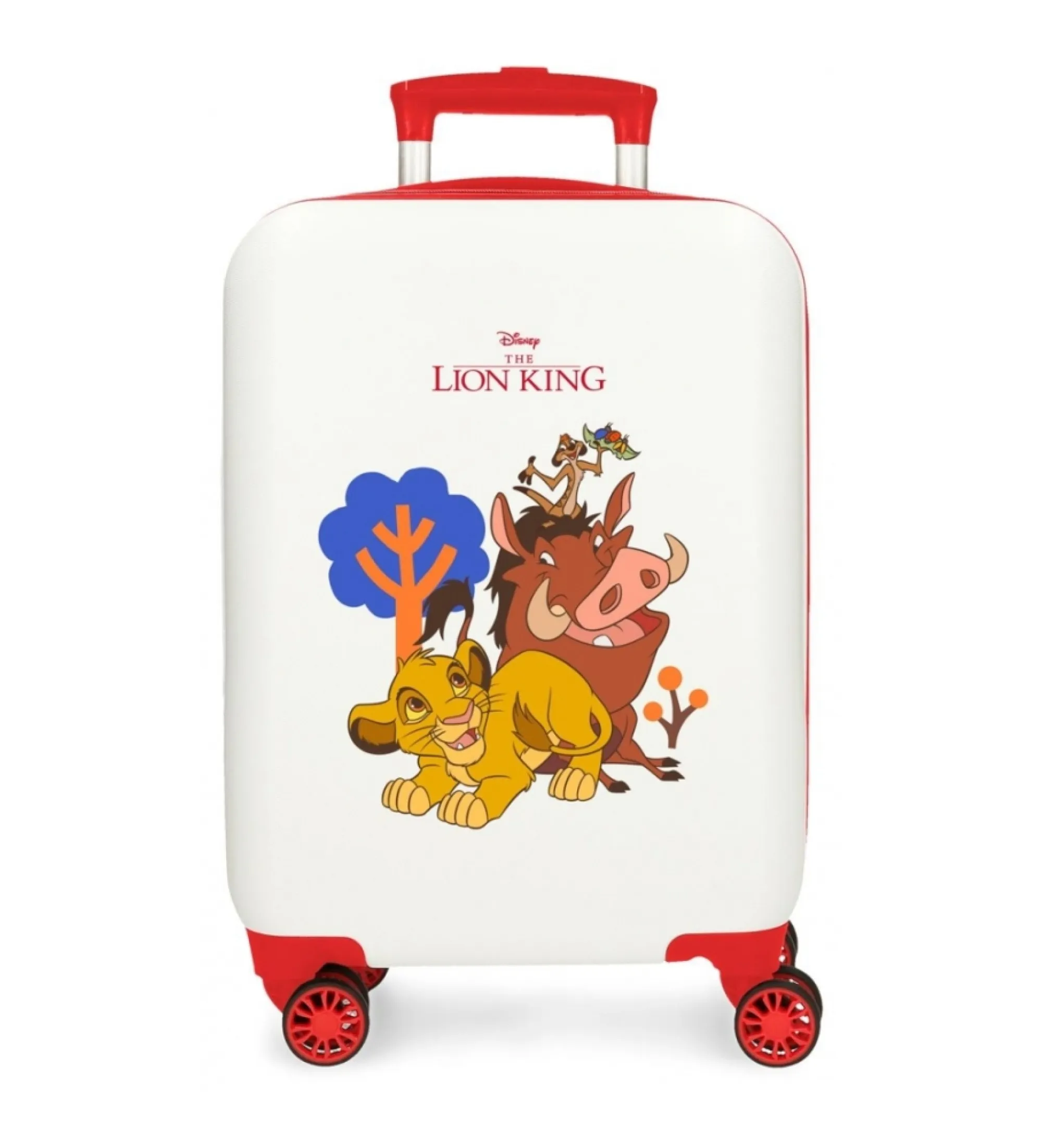Maleta de cabina Simba & Friends rígida 50 cm blanco