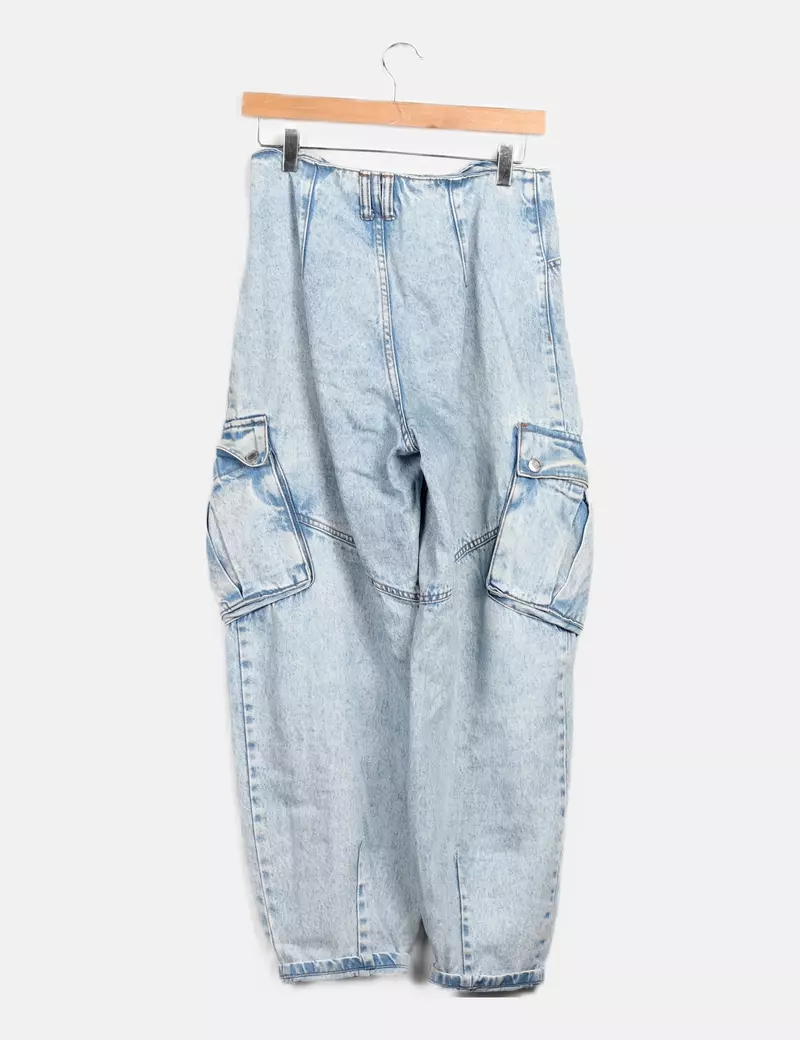 Mango Pantalón denim cargo