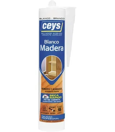 Masilla madera blanca CEYS 280ml 505791