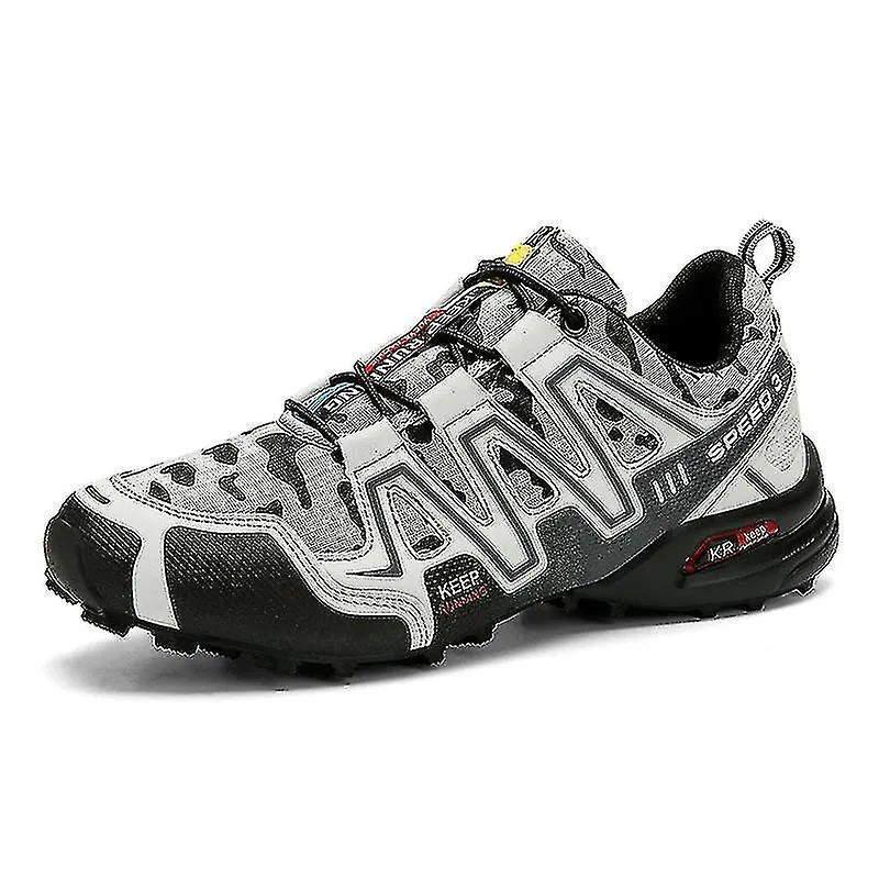 MENS SHOES BREATHABLE OUTDOOR HIKING SHOES WADING SHOES 90539BLACKWHITE