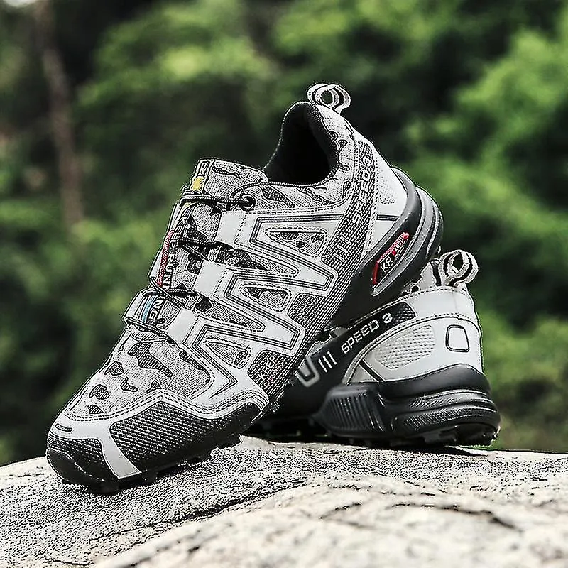 MENS SHOES BREATHABLE OUTDOOR HIKING SHOES WADING SHOES 90539BLACKWHITE
