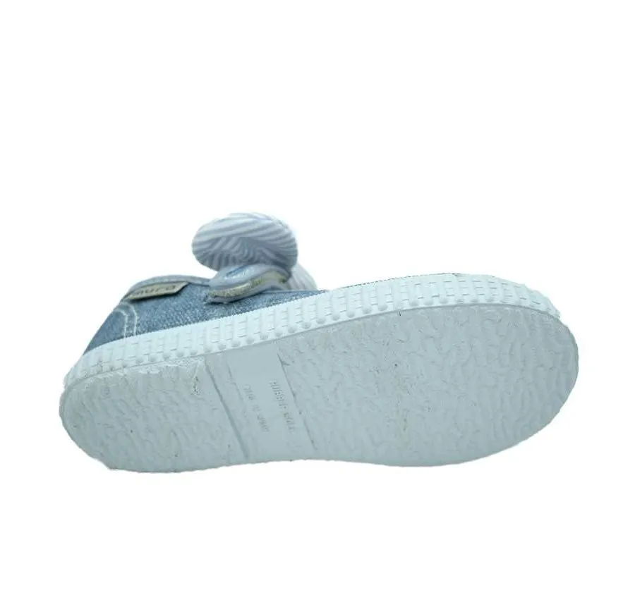 MERCEDITAS MURO 260  VELCRO PLAYERA SALÓN AZUL ADORNO LAZO DE RAYAS 26522