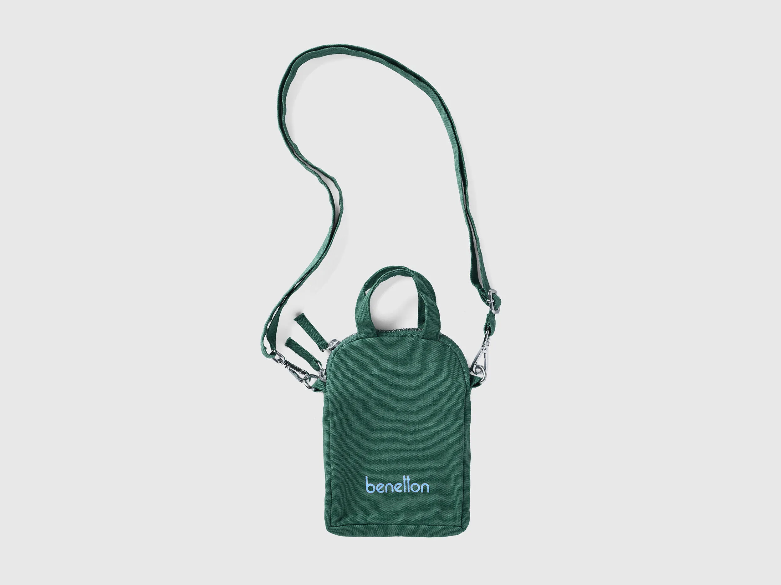 Military green cell phone holder in pure cotton