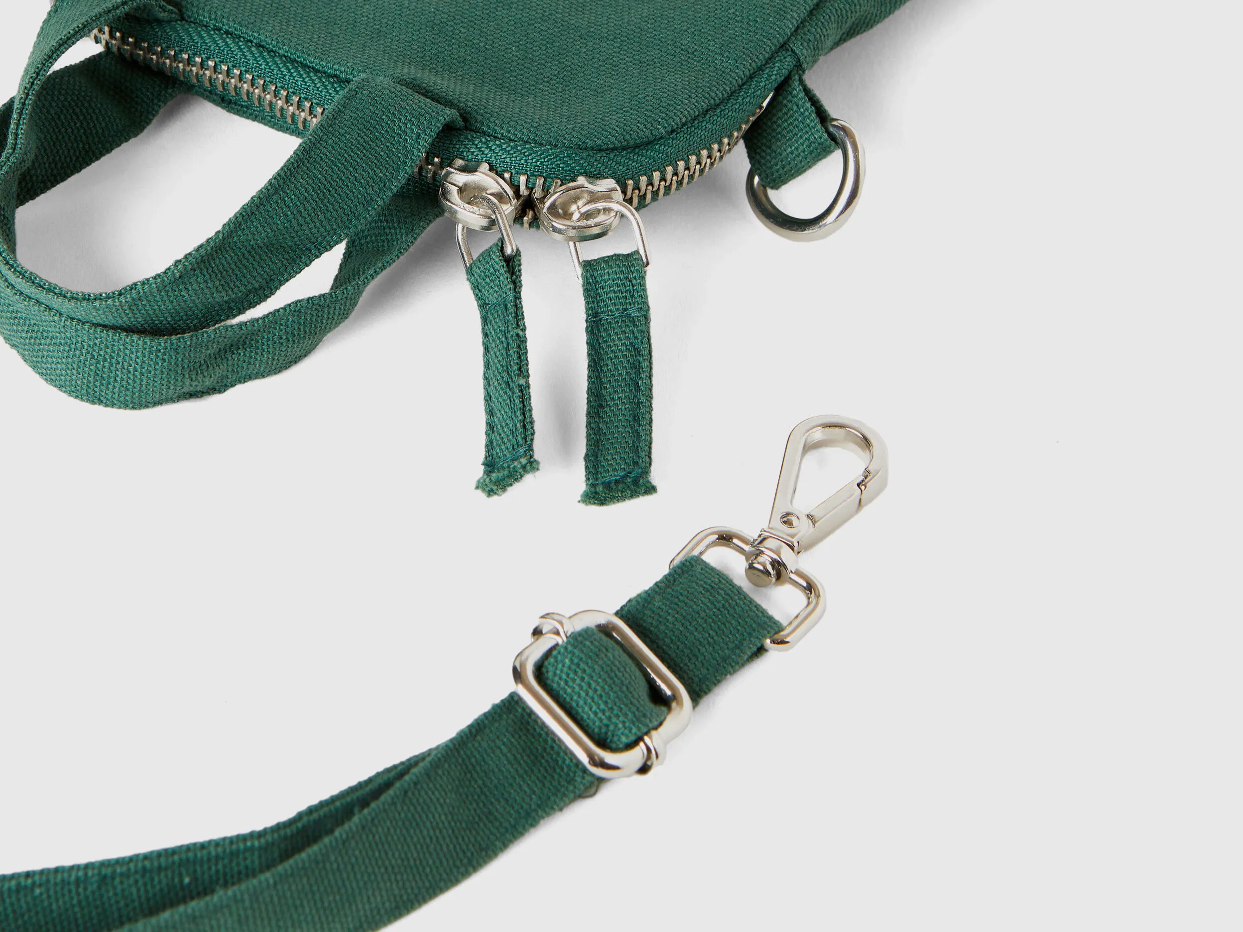 Military green cell phone holder in pure cotton