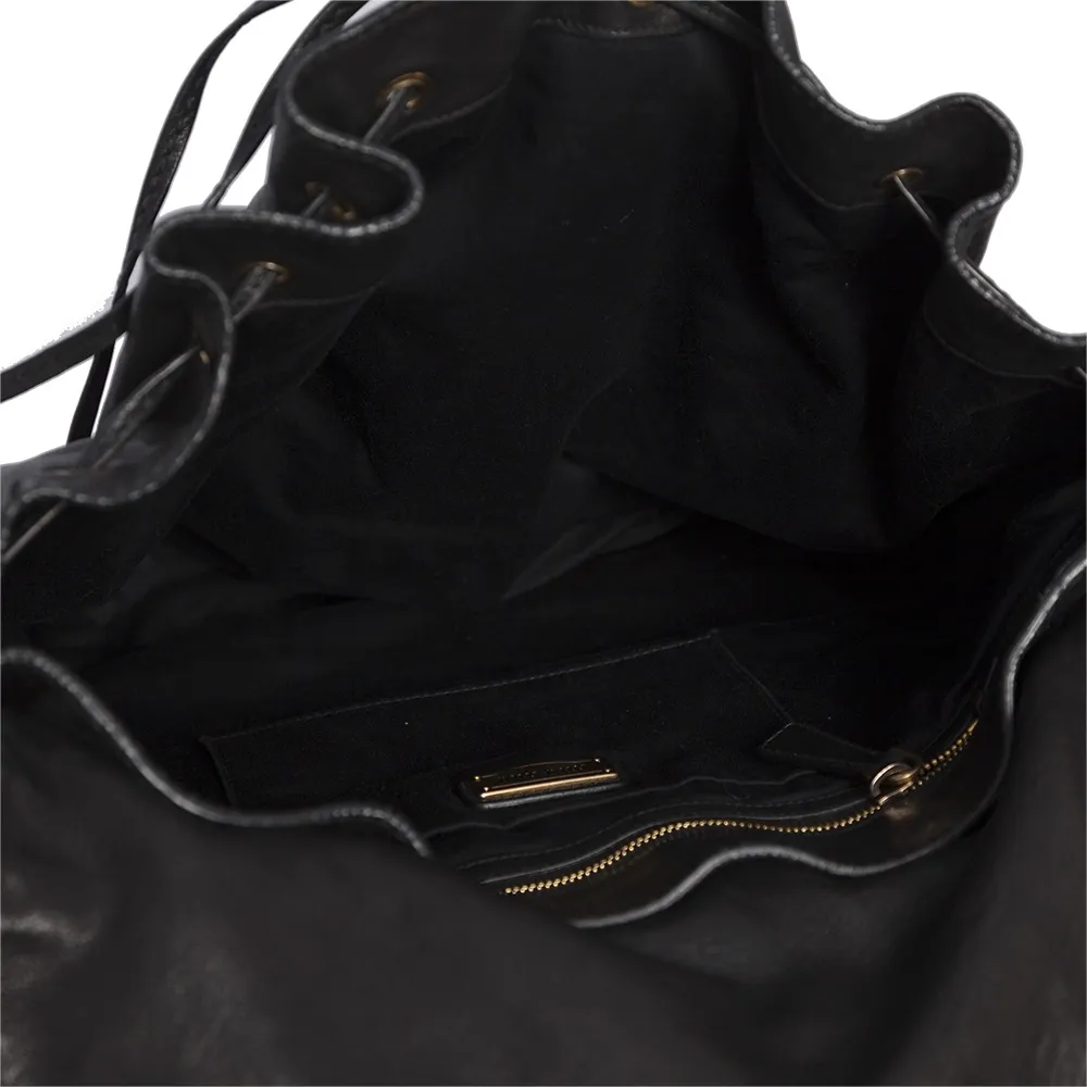 Miu Miu Bolso Hobo Flecos Negro