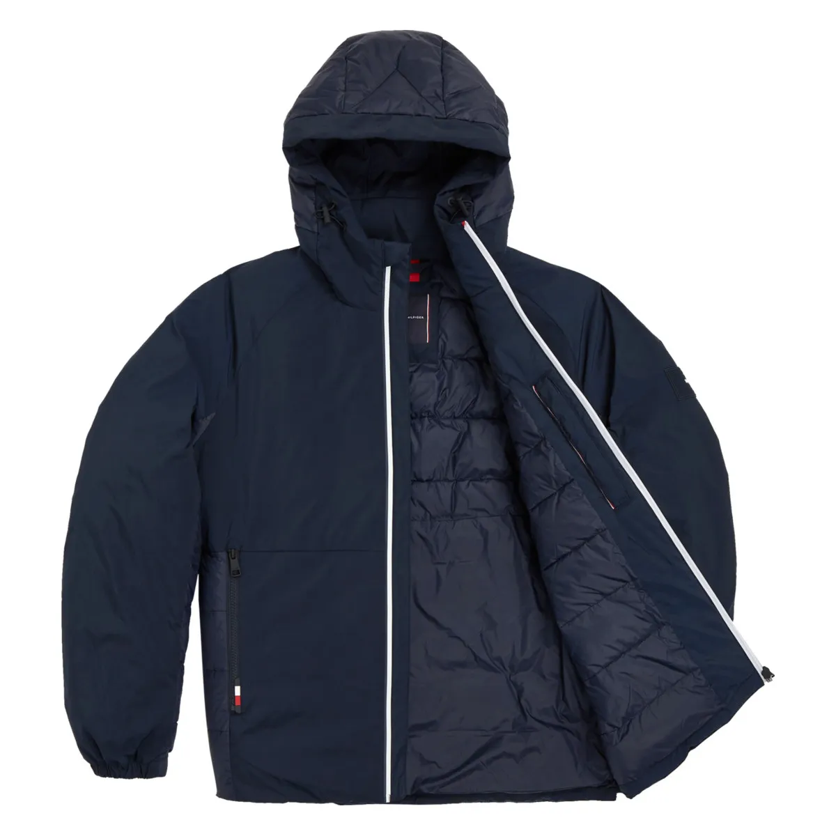 Mix Media Hooded Jacket