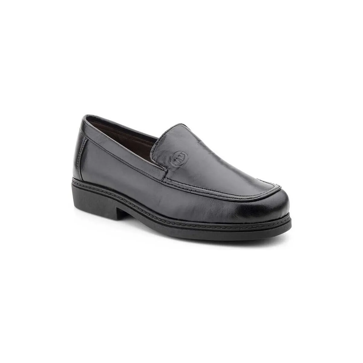 Mocasines clásicos de piel negros by Ibérico