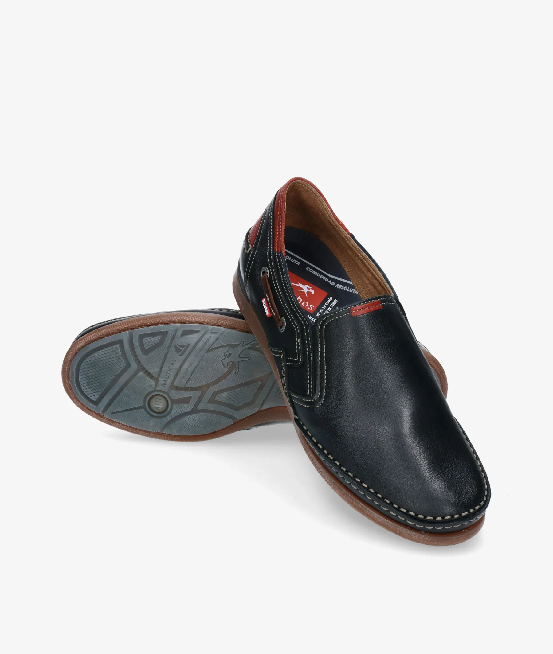 Mocasines Fluchos 9883 en azul marino