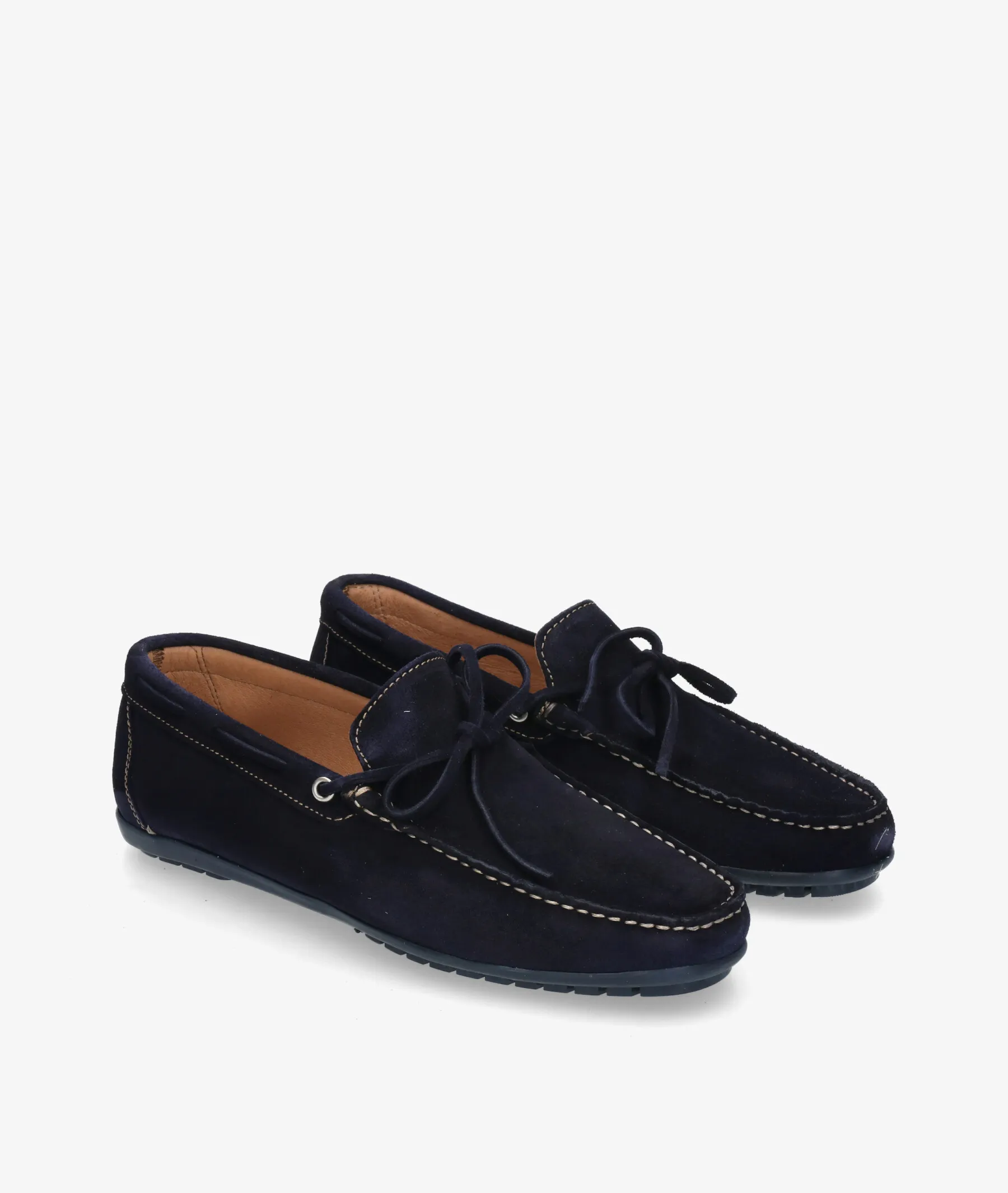 Mocasines pabloochoa.shoes 82167 en serraje azul