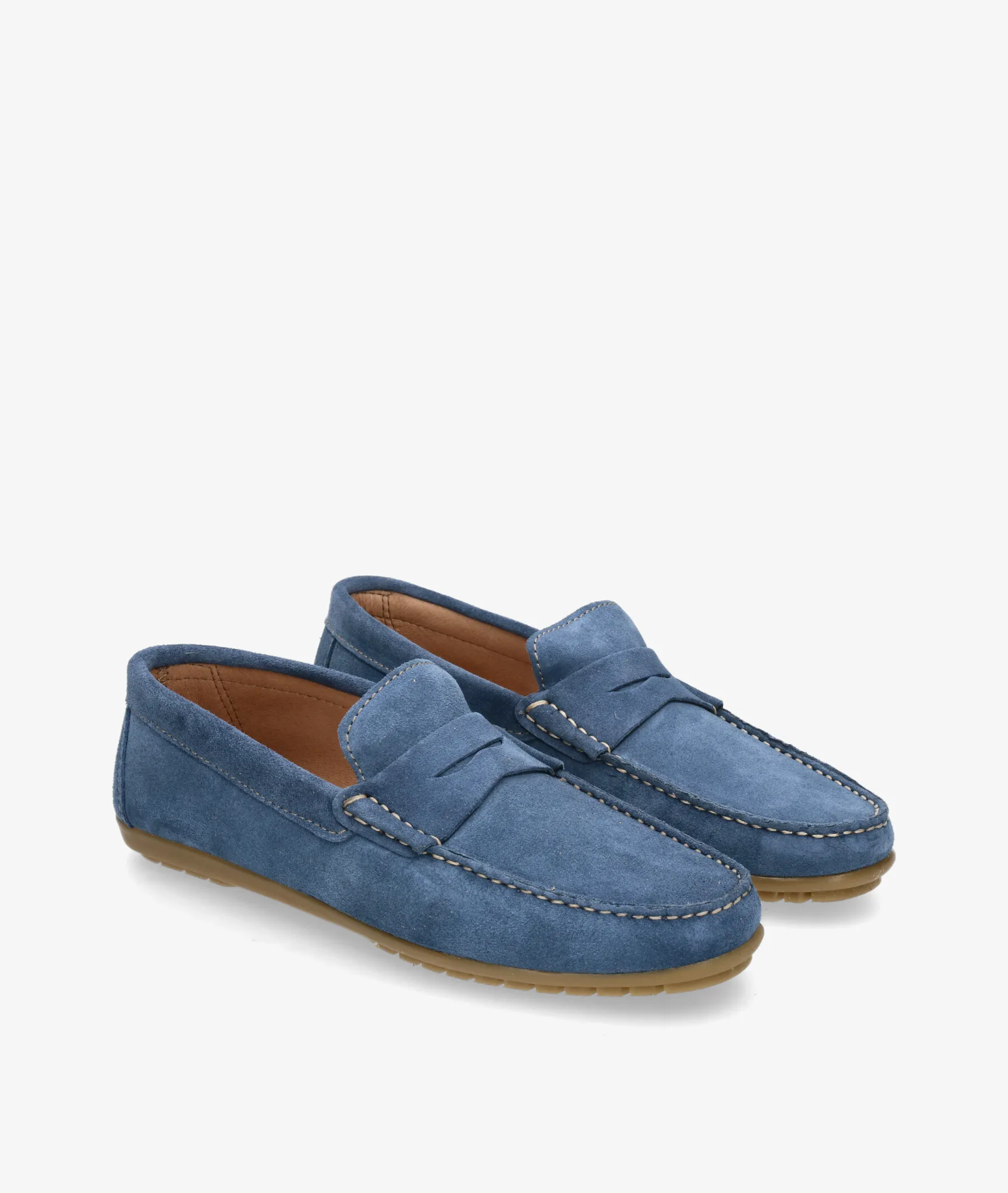 Mocasines pabloochoa.shoes 82223 en serraje jeans