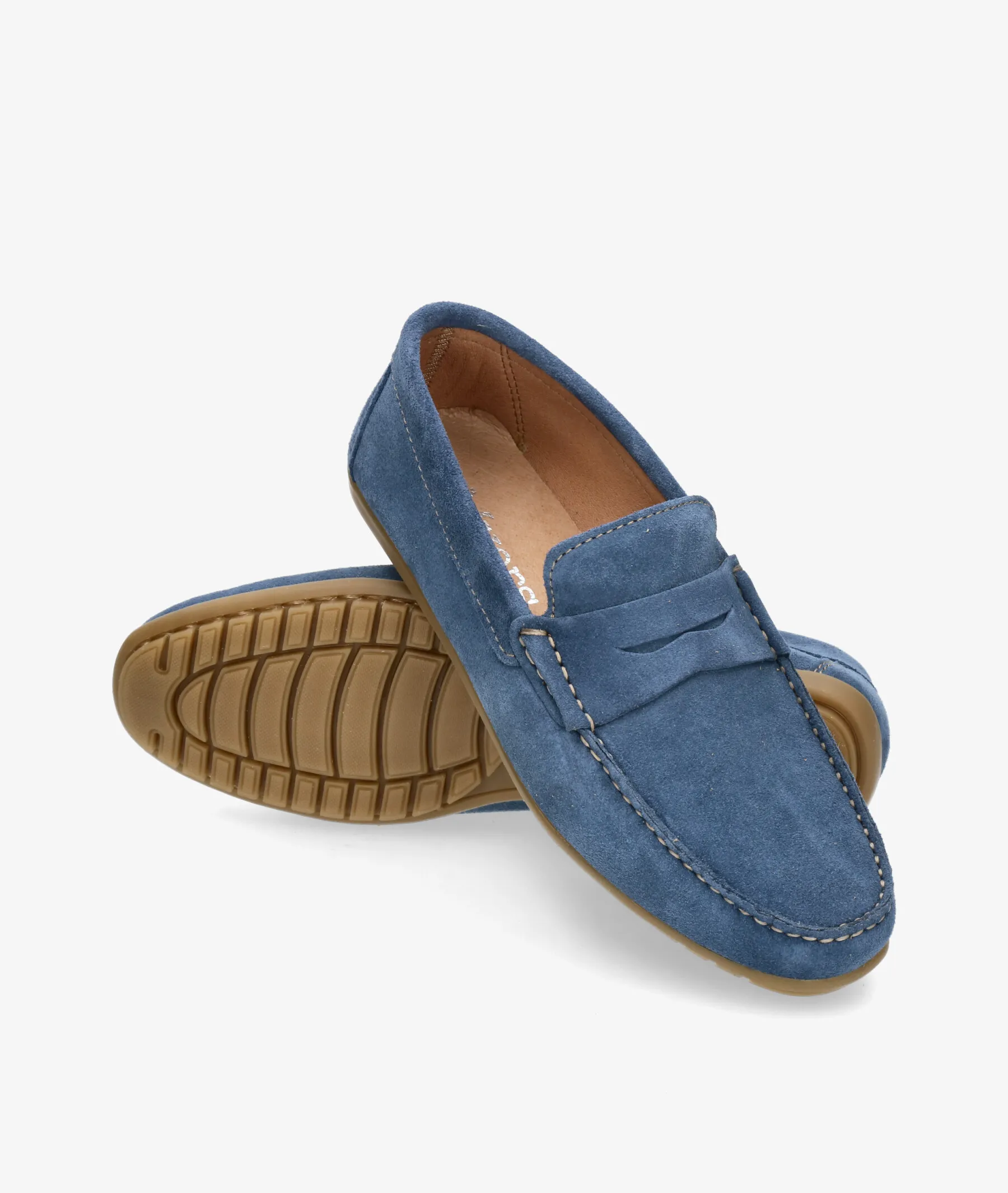 Mocasines pabloochoa.shoes 82223 en serraje jeans