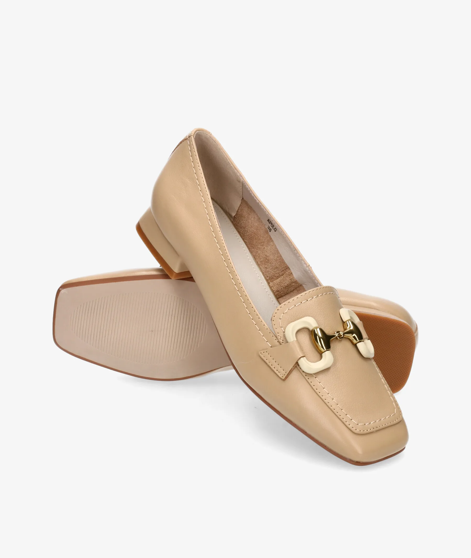 MOCASINES STEPHEN ALLEN 11558SW6  APOLO EN BEIGE