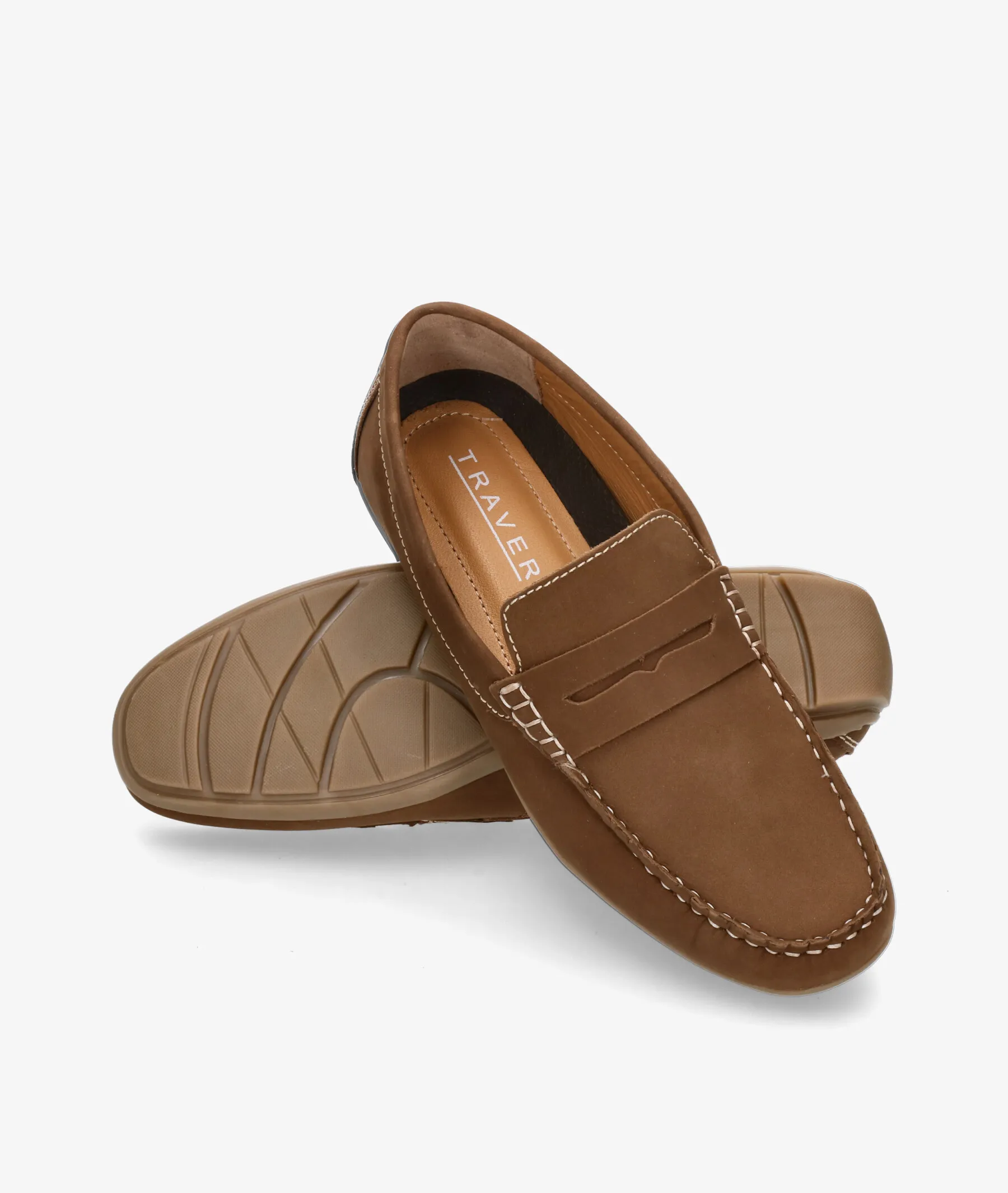 Mocasines Traveris BAGUR 6195 en nobuck cuero 