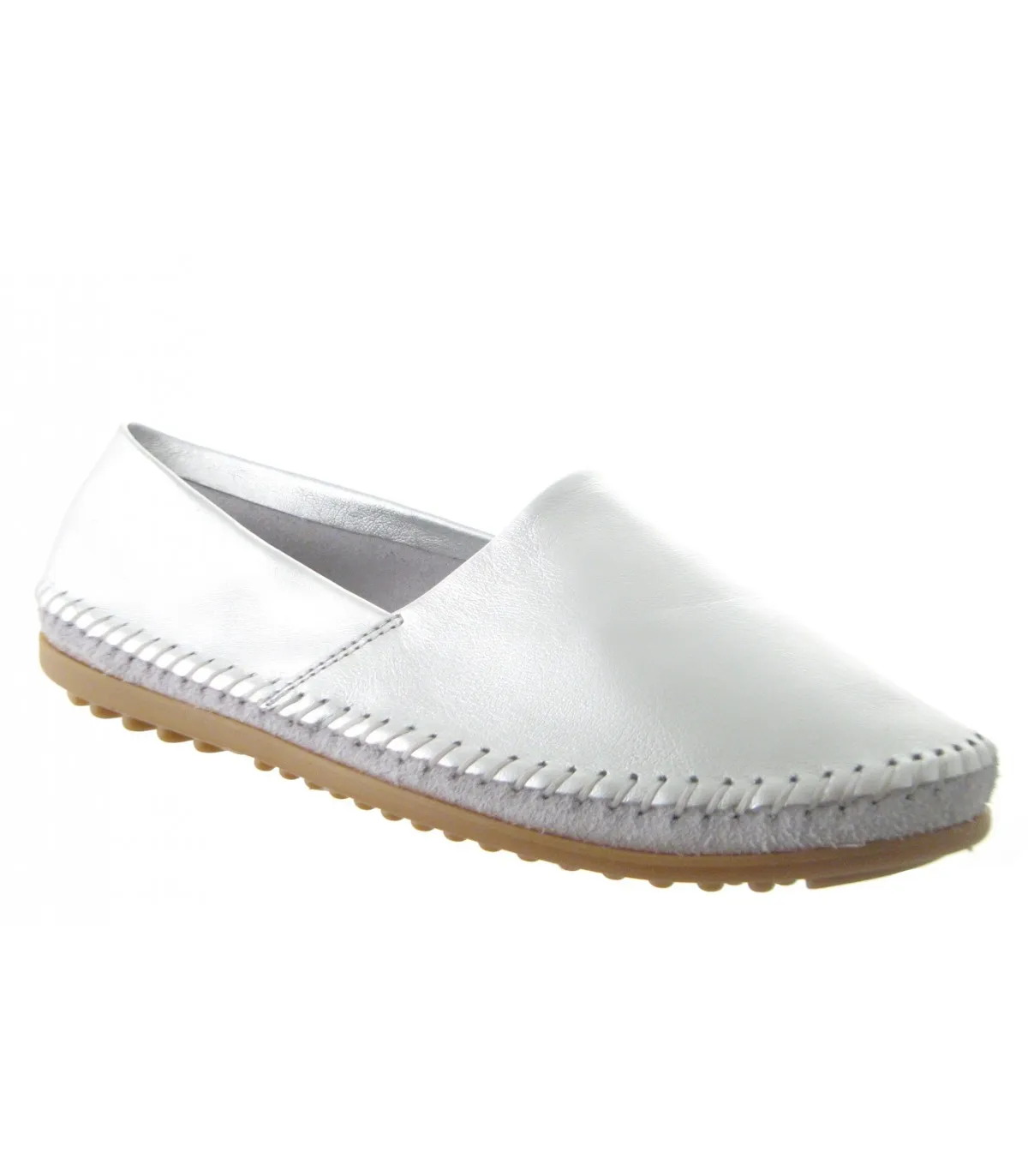 Mocasín color plata