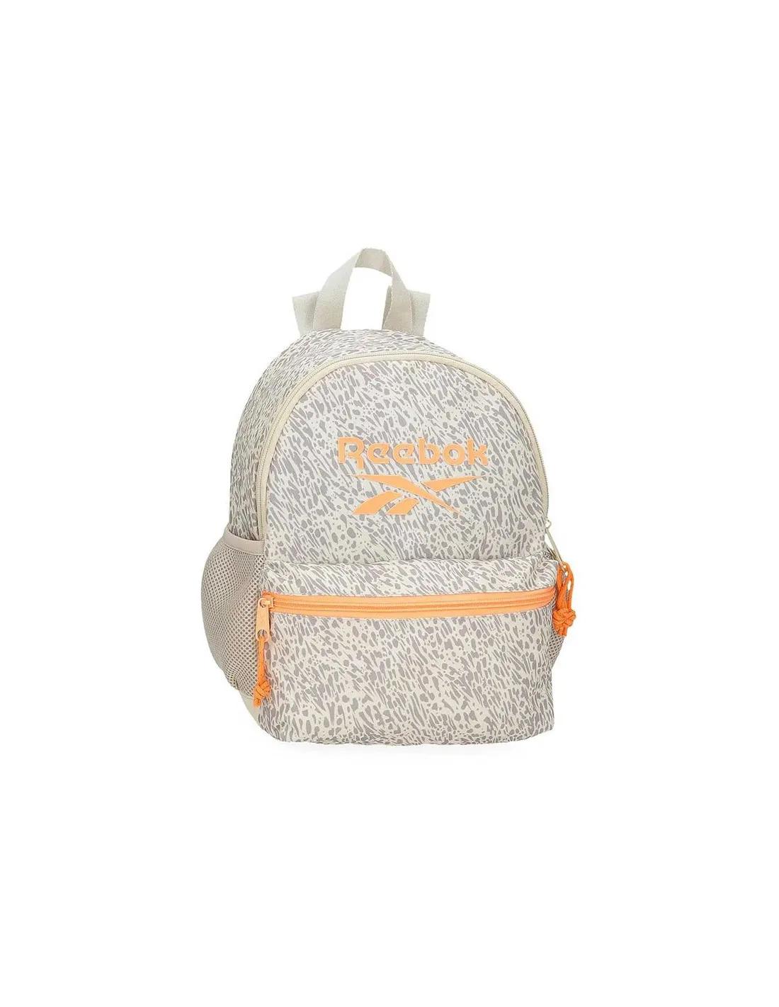 Mochila de paseo Reebok Leopard 32 cm beige