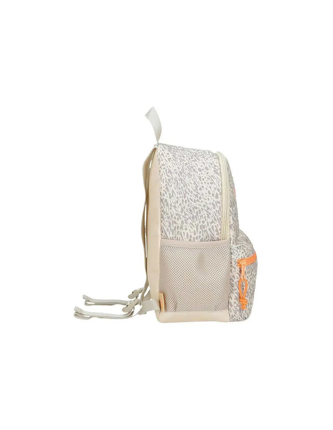 Mochila de paseo Reebok Leopard 32 cm beige