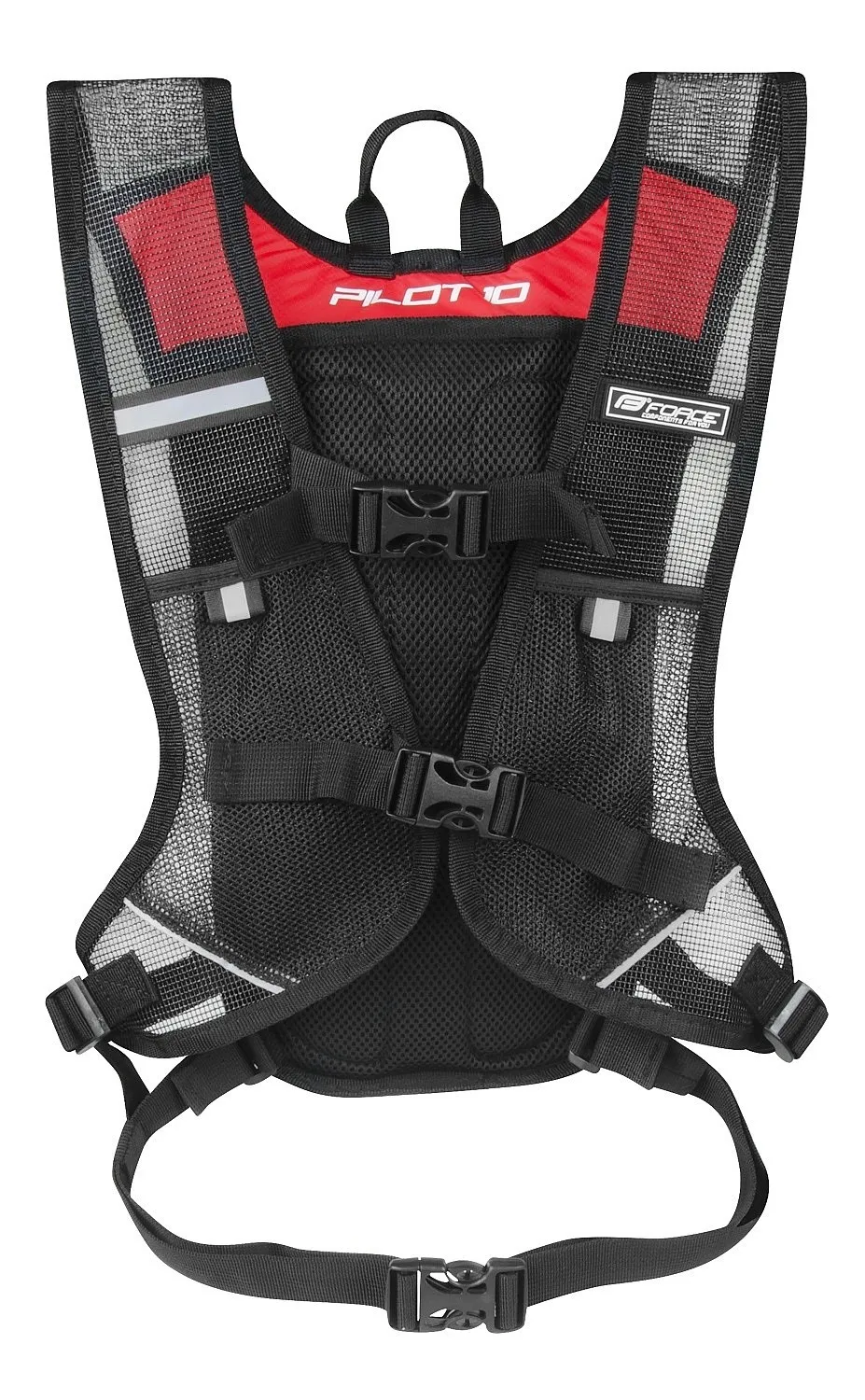 MOCHILA FORCE PILOT  BLACK/RED