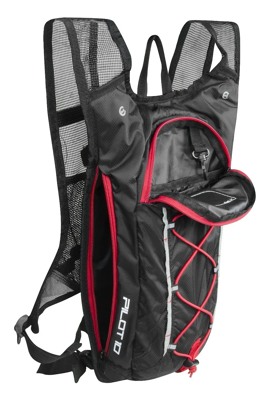 MOCHILA FORCE PILOT  BLACK/RED