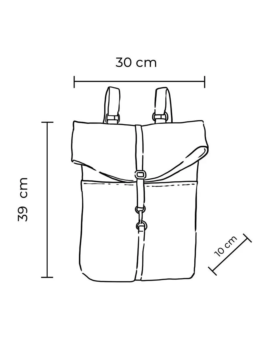 Mochila reciclada vaquera con solapa