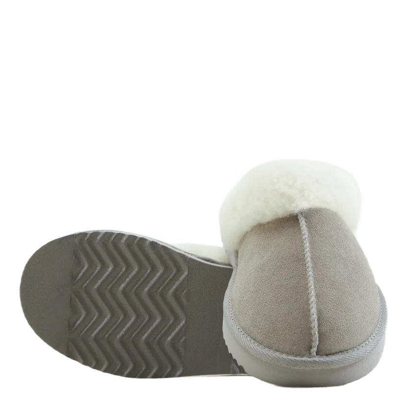 Mols Tamara W Warm Leather Slipper Chateau Gray