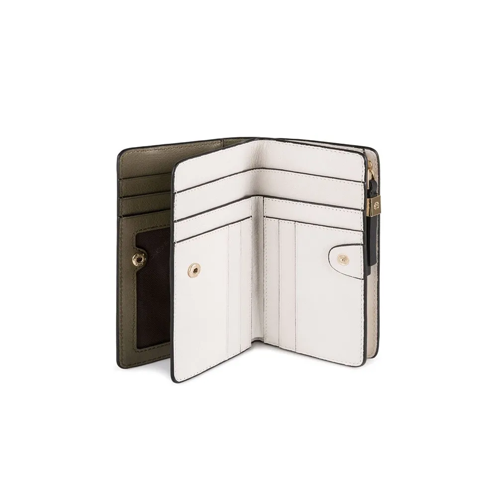 Monedero de Piel Piquadro PD1353W92R/V Color Kaki / Crudo