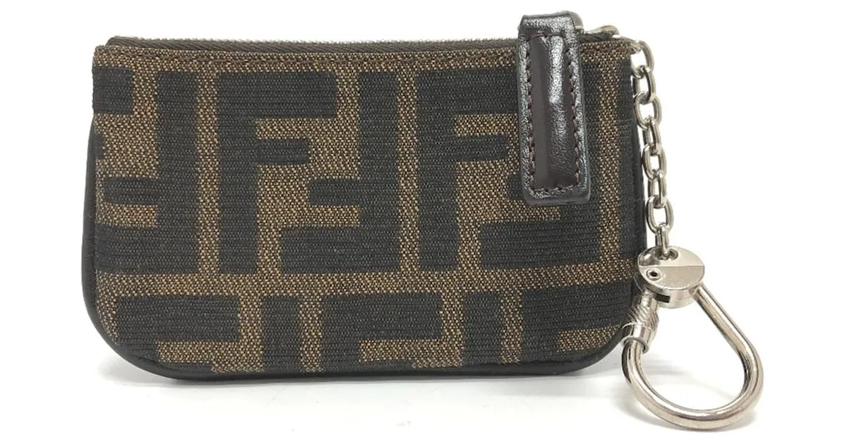 Monedero Fendi Zucca Castaño 