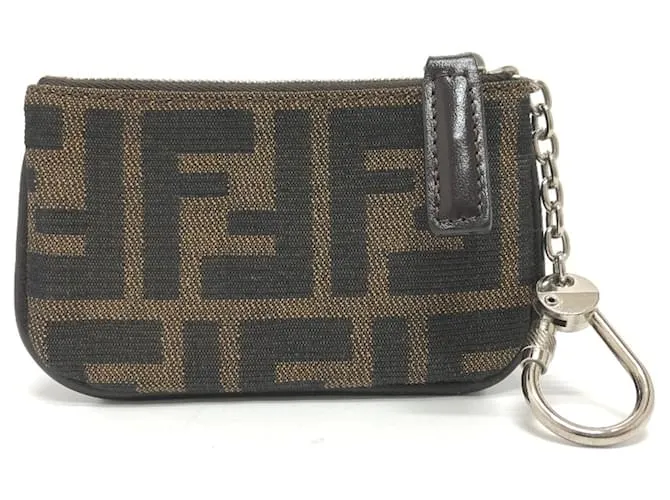 Monedero Fendi Zucca Castaño 