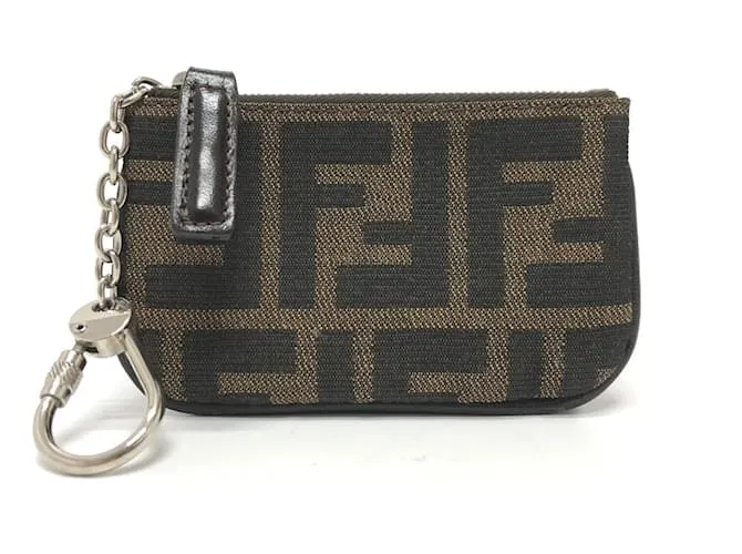 Monedero Fendi Zucca Castaño 