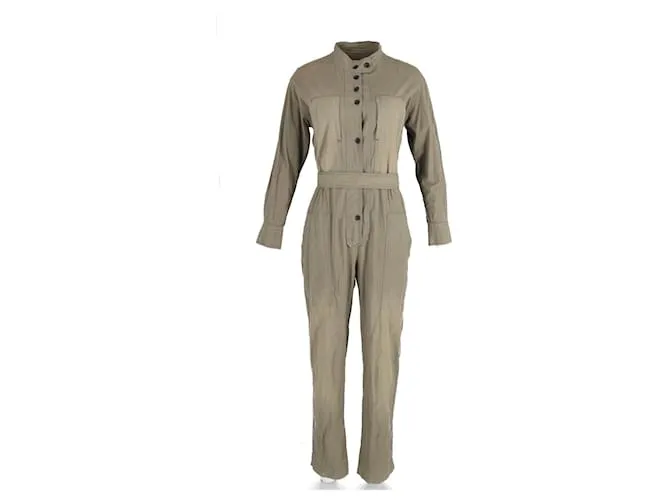 Mono Isabel Marant de Algodón Caqui Verde 