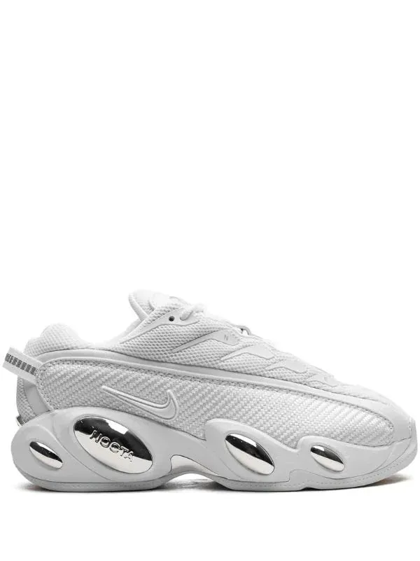 N374O Nike tenis Glide White Chrome de Nike x NOCTA