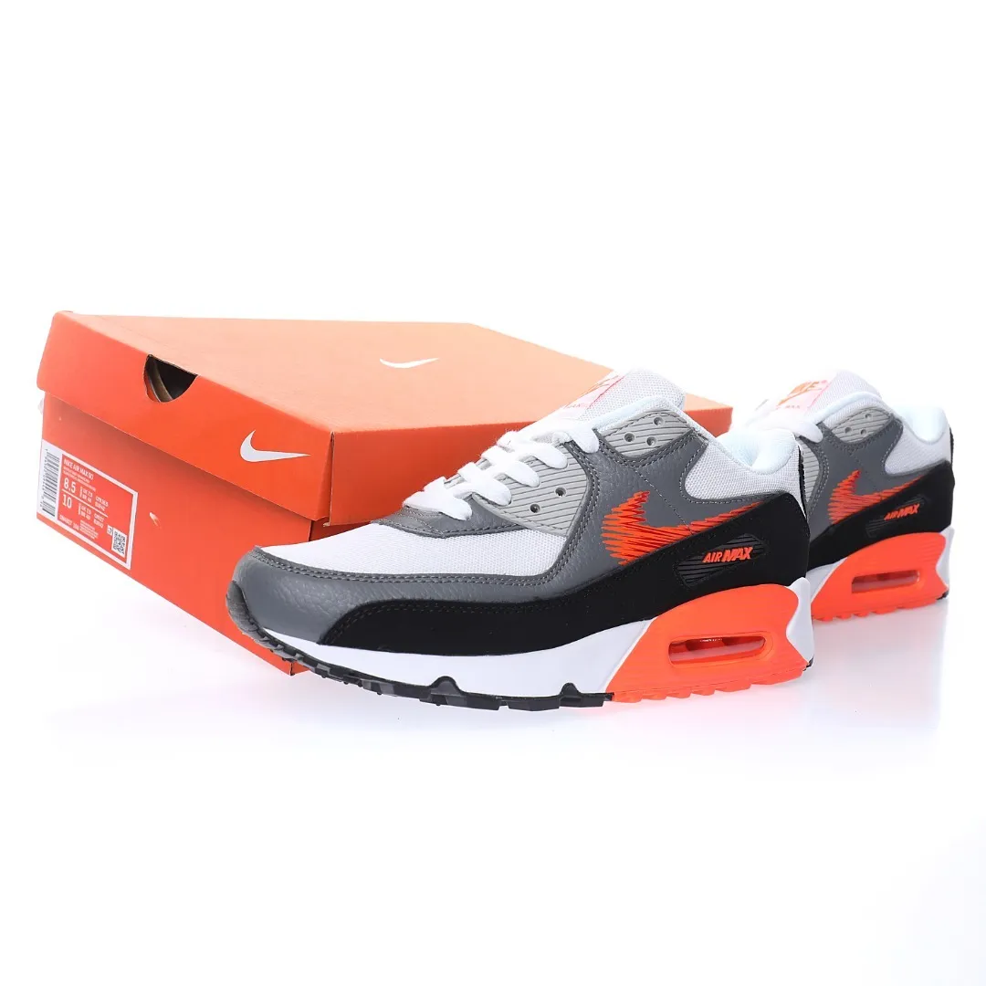 Nike Air Max 90″Grey/Black/White/Orange»